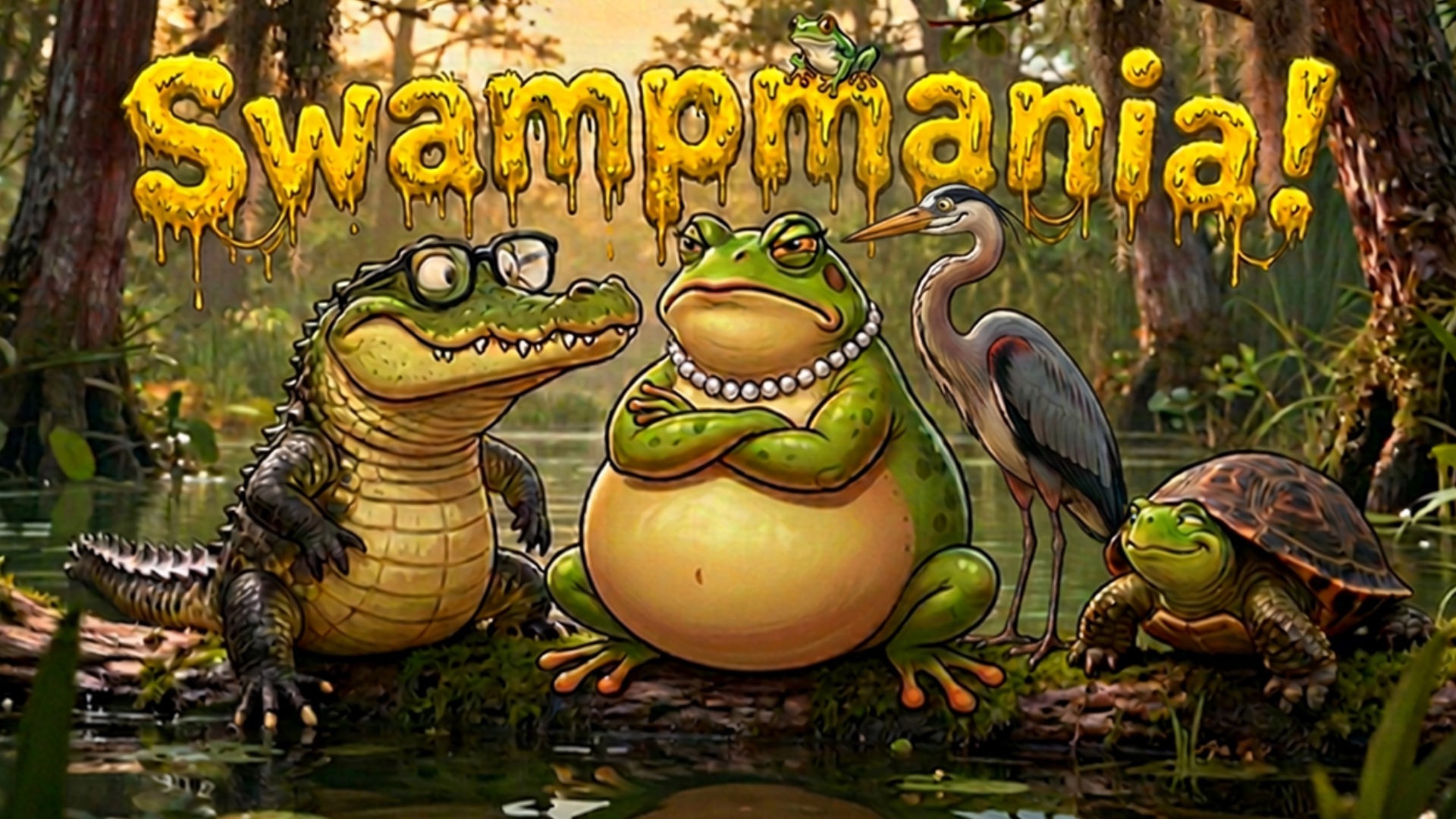Swampmania! — an audio comedy series set in the bayou, an AVA Studios production